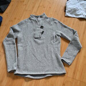 VGUC The North Face Fleece Pullover Grey Heathered Size S